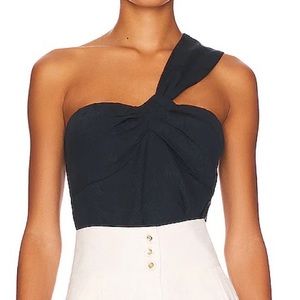 Veronica Beard Belinda One Shoulder Top